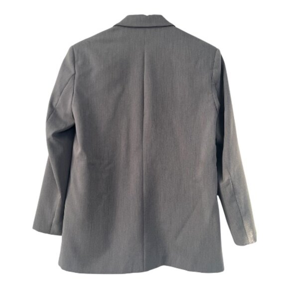 Zara Oversized Double Breasted Blazer in Grey Marl – Women’s Size Small (or Med) - Picture 2 of 7